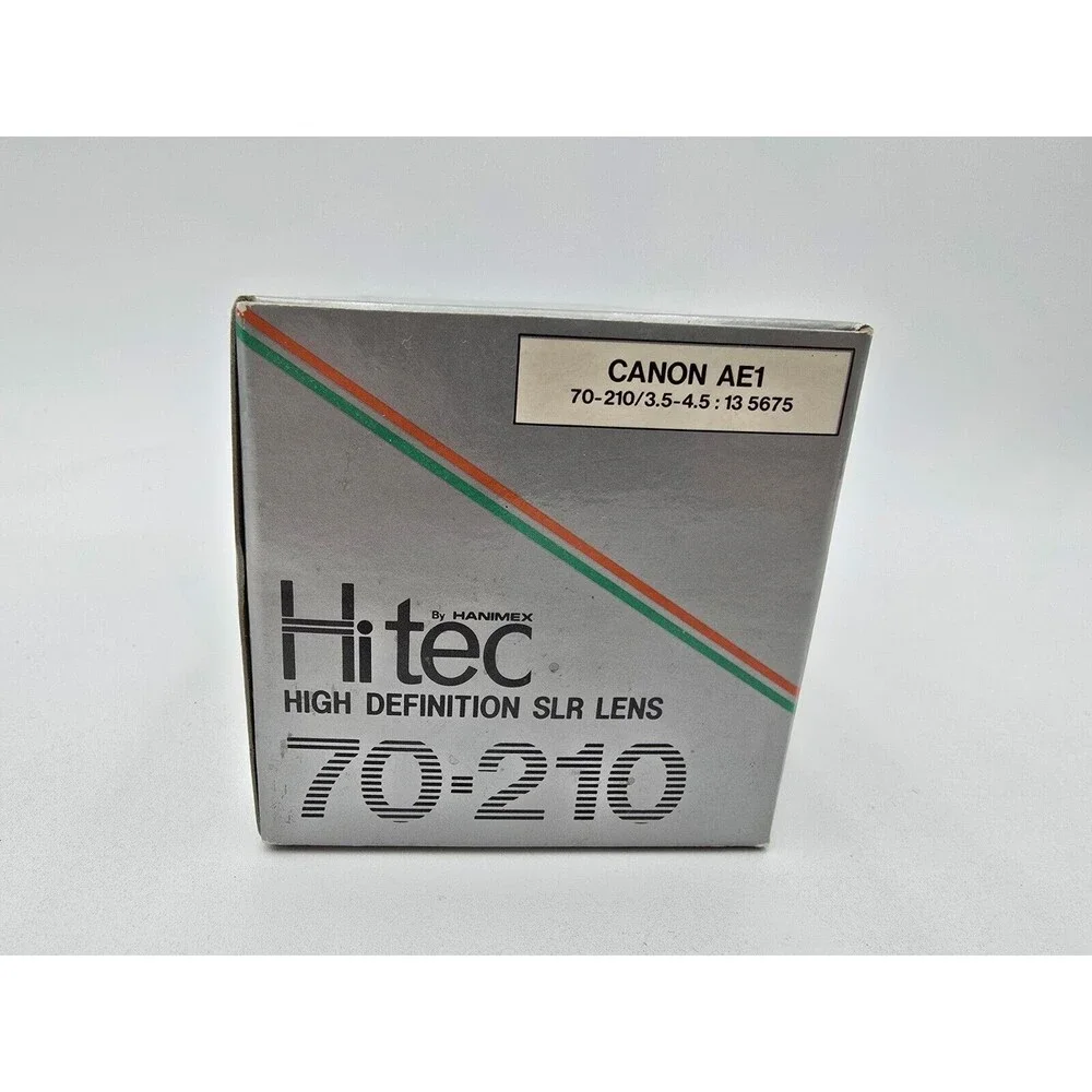 Vintage Hanimex Lens 70-210MM‎ F3.5-4.5 Macro Zoom Covers Case Box For Canon FD